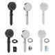 thumbnail image 3 of 2 juegos de cabezal de ducha de 5 modos ABS para productos de baño domésticos (juego de tres piezas) negro, 3 of 7