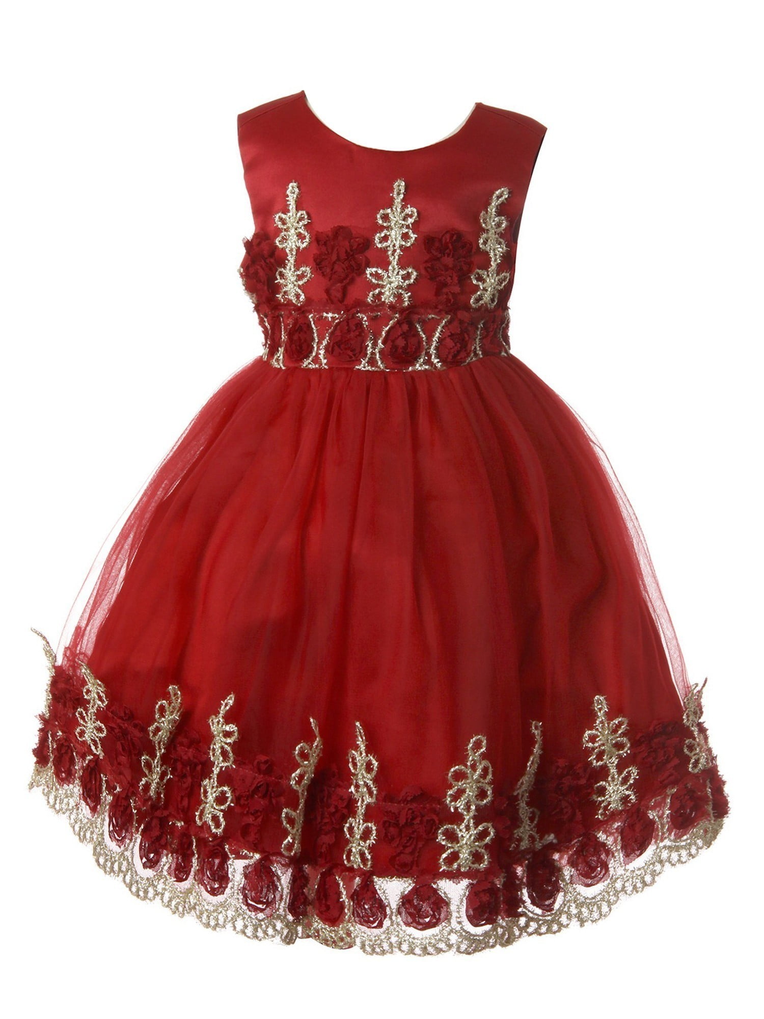 infant burgundy dress