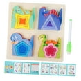thumbnail image 1 of HILABEE Wooden Puzzle Games Early Learning Developmental Games for Toddlers Girls B, 1 of 9