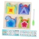 thumbnail image 1 of Rompecabezas de madera para combinar colores y formas, para niños y niñas. B, 1 of 9