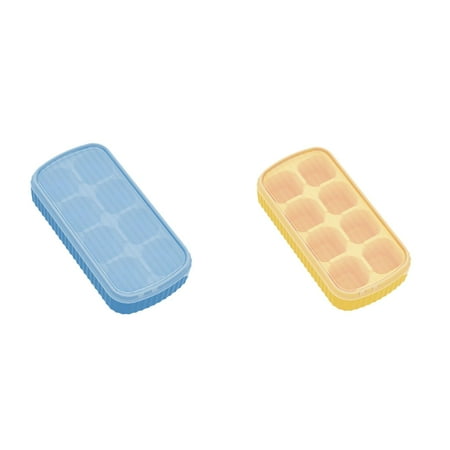 

Wefuesd Ice Maker Silicone Ice Tray Mold Ice Box 8 Holes Lazy Ice Tray Demoulding In One Second Ice Cube *2Pcs Kitchen Gadgets