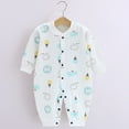 thumbnail image 2 of Nmnitkp Newborn Infant Unisex Baby Boy Girl Button Solid Romper Bodysuit One Piece Jumpsuit Outfits Clothes（Healthy Fabric，Comfortable, Soft and Skin-Friendly）, 2 of 4