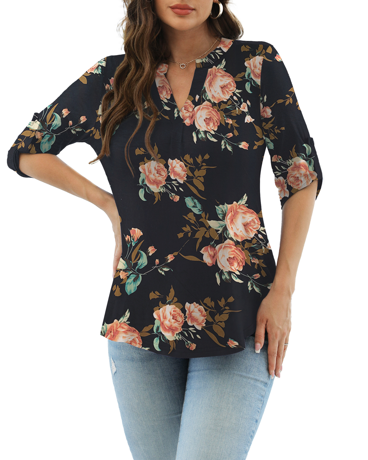 walmart plus size tops women's