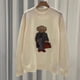 thumbnail image 4 of Suéter de cachemira de primavera para mujer Suéter Ralph Bear Suéter elegante informal holgado con cuello redondo Suéter de punto para mujer Lauren Bear 2024 Nuevo, 4 of 5