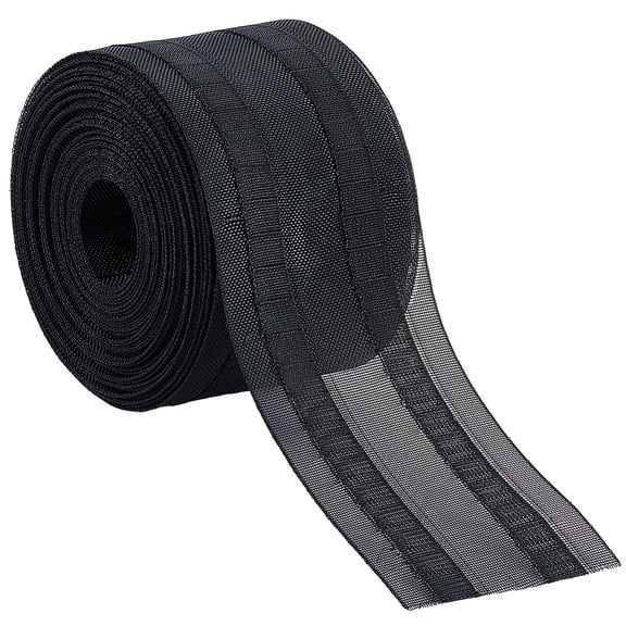 1pc 10.9 Yards Black Curtain Tape 2.95 Inch Curtain Pleat Tape Perforated Curtain Accessory for Curtains DIY Pinch Pleat Curtain and Drapes Hooks