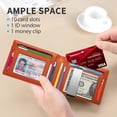 thumbnail image 2 of Monedero RUNBOX, delgado, plegable, con cierre RFID y clip para billetes, 2 of 6