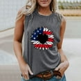 thumbnail image 3 of Chaleco estampado para mujer del Día de la Independencia, blusa de verano para niñas adultas Pompotops  FGAJ13638, 3 of 5
