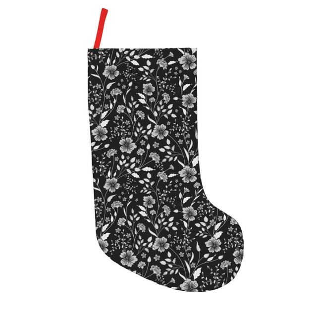 Bingfone Daisies Flowers Print Personalized Christmas Stocking - Snowman Design Large 18 inch,Family Holiday Season Decor