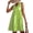 Olive Color, variant on Women'S Ruffle Beach Mini Dress Split V Neck A Line Sleeveless Geometric Pattern Summer Dresses Army Green L