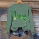 thumbnail image 4 of Ounisa St. Patrick's Day Sweatshirt for Women Clover Graphic T Shirts Patty's Day Long Sleeve Tee Tops Pullover, 4 of 6