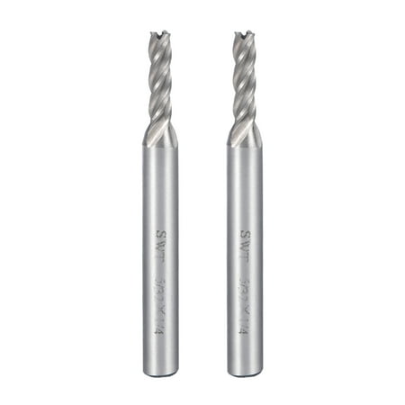 

2Pcs 5/32 Cutting Spiral Drill Bit Mill Cutter 4 Flute 1/4 Shank