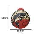 thumbnail image 4 of Bobber Shaped MDF Wood Fishing Line Rod Hook and Fish Wall Decor Plaque 14.75"H, 4 of 8