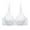 Women's Bras White, variant on Womens Sports Bras, Women's Sexy Lace Bra Demi Sheer Mesh Balconette See Through Bralette Unlined Underwire Embroidered Full Coverage S-XL