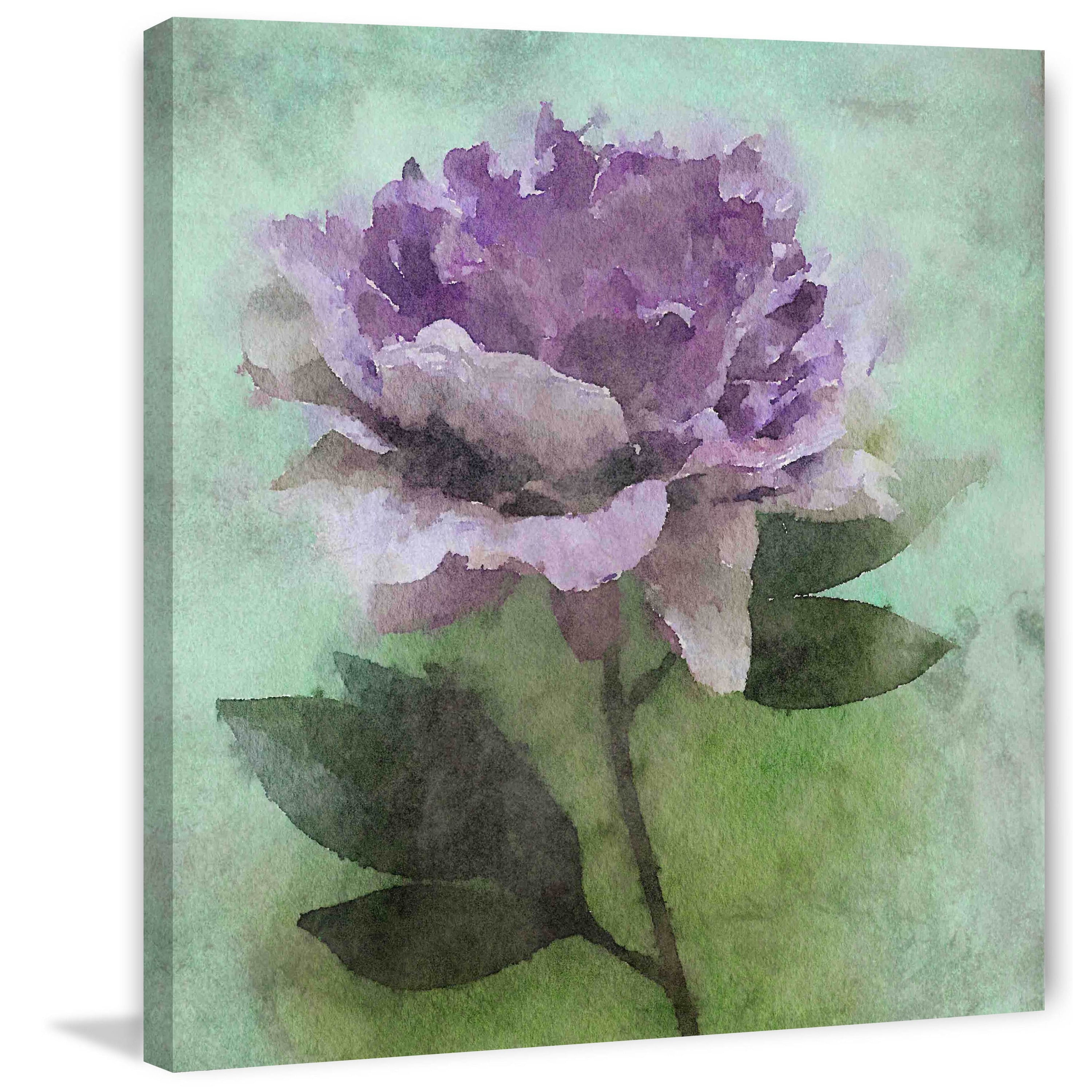 "Purple Delight" Painting Print on Wrapped Canvas