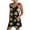 Black—Summer Shorts for Women, variant on Women's Summer Overalls Boho Floral Rompers U Neck Sleeveless Loose Shorts Jumpsuits Loose Fit Cute Daisy Sunflower Print Rompers Beach Vacation OutfitsArmy Green XXXL