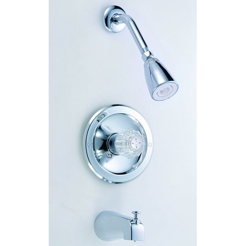 Hardware House Single Handle Tub & Shower Combination Faucet with Chrome Finish