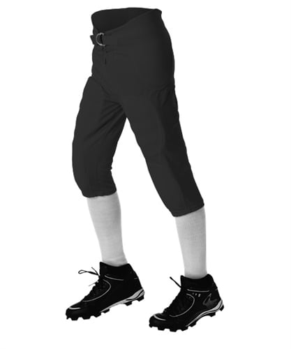 Alleson Solo Series Youth Integrated Football Pants Black X-Small by Alleson Athletic