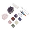 thumbnail image 4 of Piedra de cristal de energía, kit de cristales curativos, juego de piedras curativas de péndulo, colgante de péndulo, estética elegante, 4 of 12
