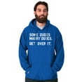 thumbnail image 3 of Some Dudes Get Married LGBTQ Pride Men Big & Tall Graphic Hoodie Brisco Brands 4X, 3 of 6