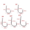 thumbnail image 3 of 100pcs High Carbon Steel Fishing Hooks Holder Fish Bait Hook, 3 of 6