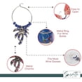 thumbnail image 4 of Servette Home Metal Glass Markers Tags - 6 Wine Glass Charms with Wine Bottle Ring, 4 of 5