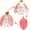 Pink 23cm (9") Strawberry, variant on Strawberry bunny plush toy – soft, kawaii, and perfect for cuddling, gifting, or decorating your bed, shelf, or next aesthetic unboxing