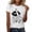 White3, variant on Tops for Women Graphic Print Short Sleeve Crew Neck Casual T-Shirt Tee White XL