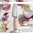 thumbnail image 4 of Cuchillo KitchenAid Premium Santoku 12,7 cm AUS-10 de acero damasco, 4 of 8