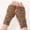 Khaki, variant on Knitted Fingerless Gloves for Women Winter Thumbhole Wrist Warmer Men Crochet Arm Warmers Hand Mittens