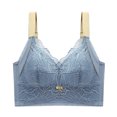 thumbnail image 4 of Mrat Clearance Bras for Women with Lift Thin without Sponge Plus Size Bras No Sweat Racerback Bralettes Large Breasts Bra Daily Bra Blue_1 3XL, 4 of 4