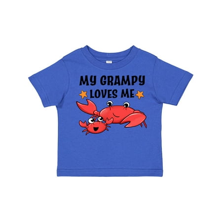 

Inktastic My Grampy Loves Me- Cute Crab Family Gift Toddler Boy or Toddler Girl T-Shirt