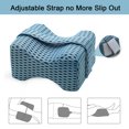 thumbnail image 3 of Memory Foam Wedge Contour Leg Pillow Knee Pillow Cushion Support for Pain Relief, 3 of 6