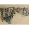 thumbnail image 2 of Eugène Béjot 18x14 Black Ornate Wood Framed Double Matted Museum Art Print Titled - Paris Seen from the Heights of Montmartre. (1867 - 1931), 2 of 5
