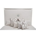thumbnail image 2 of Michael Amini Glimmering Heights Wood Cal King Upholstered Bed in Ivory, 2 of 8