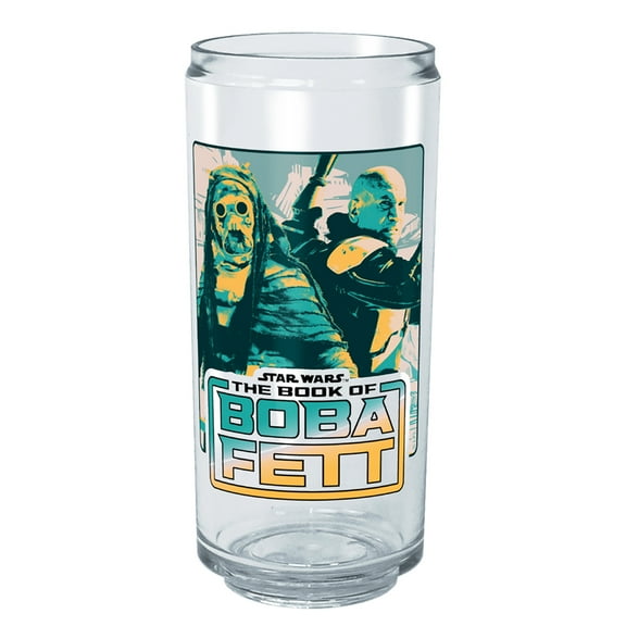 Star Wars: The Book of Boba Fett Tatooine Survivors Tritan Can Shaped Cup Clear 16 oz.