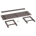 thumbnail image 6 of Outdoor Metal , 47 x 16 x 17 inches, Backless Porch , 2-Person Seating, Dark Brown, 300 lbs Capacity, 6 of 7