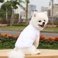 thumbnail image 4 of Flmtop Costume de Chien Couleur Unie Col Rond Coton à Deux Pattes Chiot Gilet Chemise pour l'Été Rouge, 4 of 9