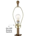 thumbnail image 5 of Regency Hill Louis Traditional Table Lamps 25 3/4" High Set of 2 Antique Gold Pleated Bell Shade for Bedroom Living Room Bedside Nightstand Office, 5 of 9