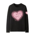 thumbnail image 1 of Camiseta de manga larga con articulación de Hello Kitty para mujer, Top periférico de Catone, ropa de algodón puro para niñas, 1 of 6