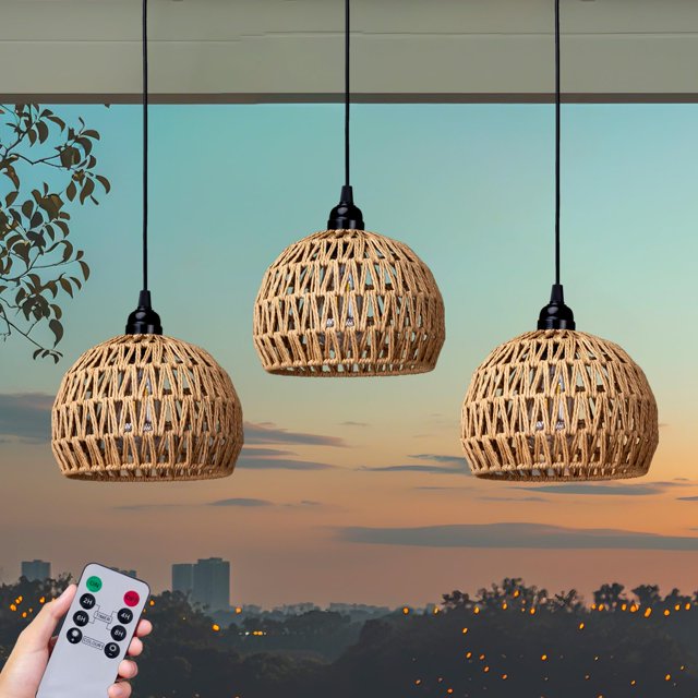 Candelabro colgante para exteriores que funciona con pilas ALL FORTUNE