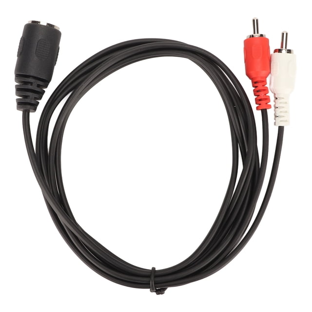 Cable Masculino de 5 Pines Den A 2 RCA, Cable de Sonido de Sonido PVC Agarre de 4.9 Pies Fácilmento Enchufado y Desenchufado Mejora la Claridad de la Señal