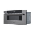 thumbnail image 3 of Pemberly Row Modern 30" Black Stainless Steel Microwave Drawer, 3 of 6