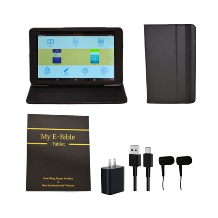 Azpen 8" Audio Bible Tablet with Speaker, Black