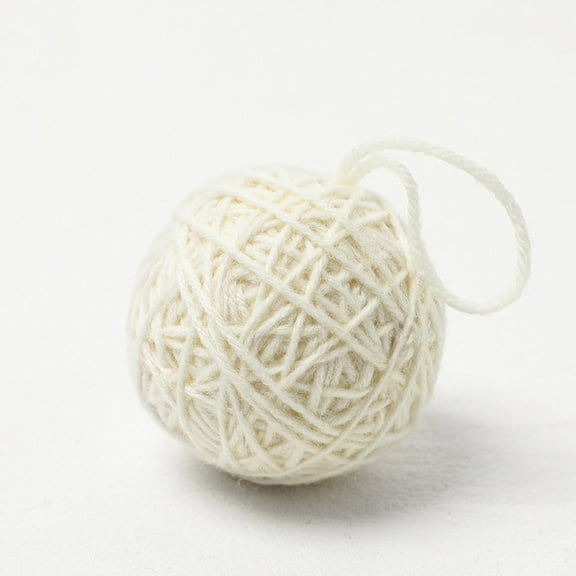 sdhkgrrt under $5 Yarn Christmas Ornament, Hanging Yarn Christmas Ornament,DIY Hand Weaving Decor,Festive Wool Ball Tree Decor,Christmas Craft Yarn Supplies,Colorful Knitted Tree Ornament