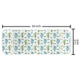 thumbnail image 2 of Cactus Microwave Oven Cover, Watercolor Style Botanical Pattern with Prickle Plant Cacti and Herbs Image, Water Resistant Organizer with Pockets for Kitchen, 36" x 12", Multicolor, by Ambesonne, 2 of 4