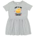thumbnail image 3 of Inktastic Cheese Lover Kids Girls Toddler Dress, 3 of 5