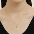 thumbnail image 4 of Taioiat Cross Necklaces for Women 14K Gold Plated December Birthstone Necklace Christian Pendant Religion Jewelry Gifts Wife Mother Girlfriend, 4 of 7