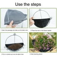 thumbnail image 4 of 3Pcs Half Round Planter Liners, Felt Trough Planter Liners Breathable Fabric Window Box Liners for Wall Hanging Flower Pot Basket, 4 of 7