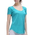 thumbnail image 5 of Richie House Women's Linen T-shirt with a Pocket RH2029-A-M, 5 of 6