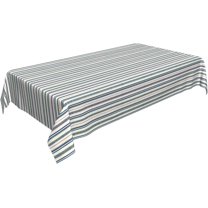 Rectangle Tablecloth 60x102 Inch, French Stripes Rectangle Table Protector Water Resistant Spill Proof Tabletop Covers Polyester Table Cover for Daily Use Kitchen Dining Party Wedding